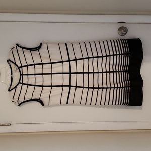 Sandra Darren Black and White dress